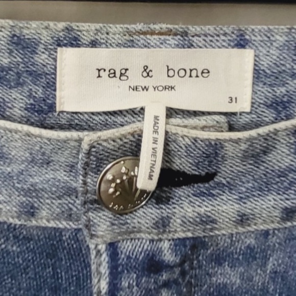 Unworn Rag & Bone Miramar And Wide Leg Cotton Terry Pants in Blue - Picture 7 of 11